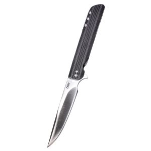 CRKT 3810 Large LCK + Spring Liner Lock Knife Black G-10 Outdoor Self Defense Portable Camping Survival Knife