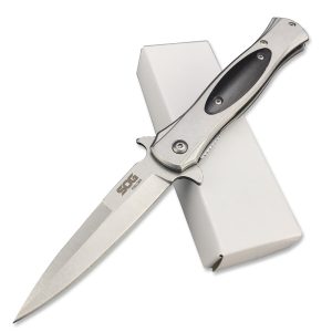 New ebony handle EDC Tool 440C Steel Blade Outdoor hunting knife Camping Folding Pocket Knives