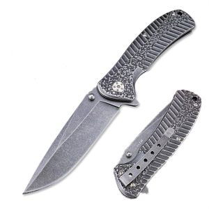 Kershaw Starter Pocket Knife, 3.4″ 4Cr14 Blade with BlackWash Coating, Assisted Opening EDC Pocket Clip Carry Knife