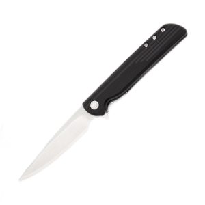 Spring Assisted Liner Lock Knife Black GRN (3.3″ Satin) 3801