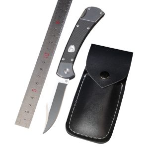 KC682 Hot selling folding knives sharp blade high quality outdoor knives with leather sheath