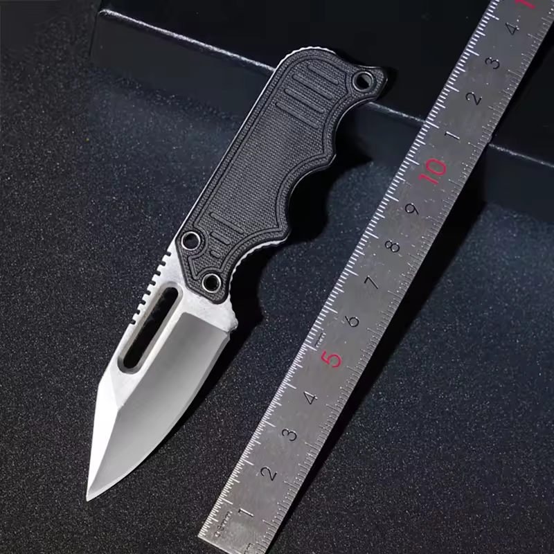 kc606 Portable Pocket Mini EDC Outdoor Fixed Blade Tactical Camping Pocket Knife with Sheath