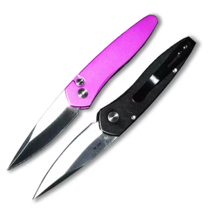 KC367 New edc tactical outdoor pocket knife folding pocket push-button knife space aluminum handle